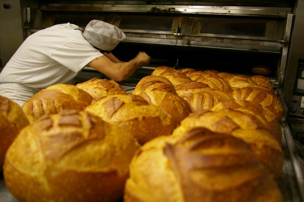 Boulangerie.Cuisson du pain